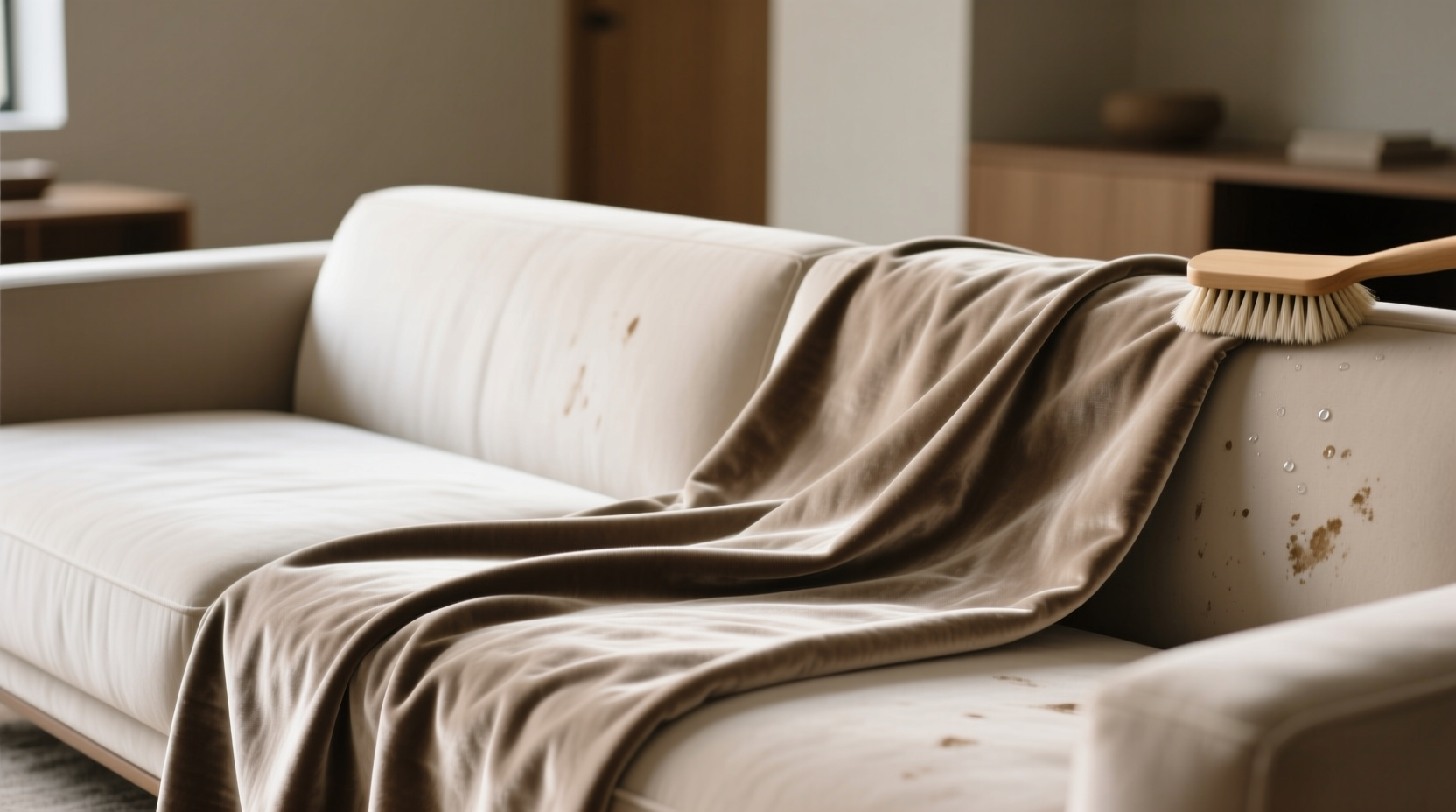 how to clean microsuede couch throws safely