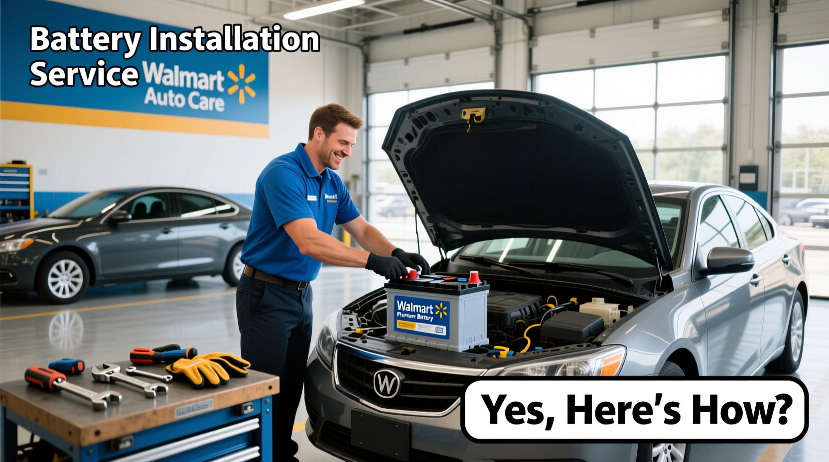 does walmart install car batteries