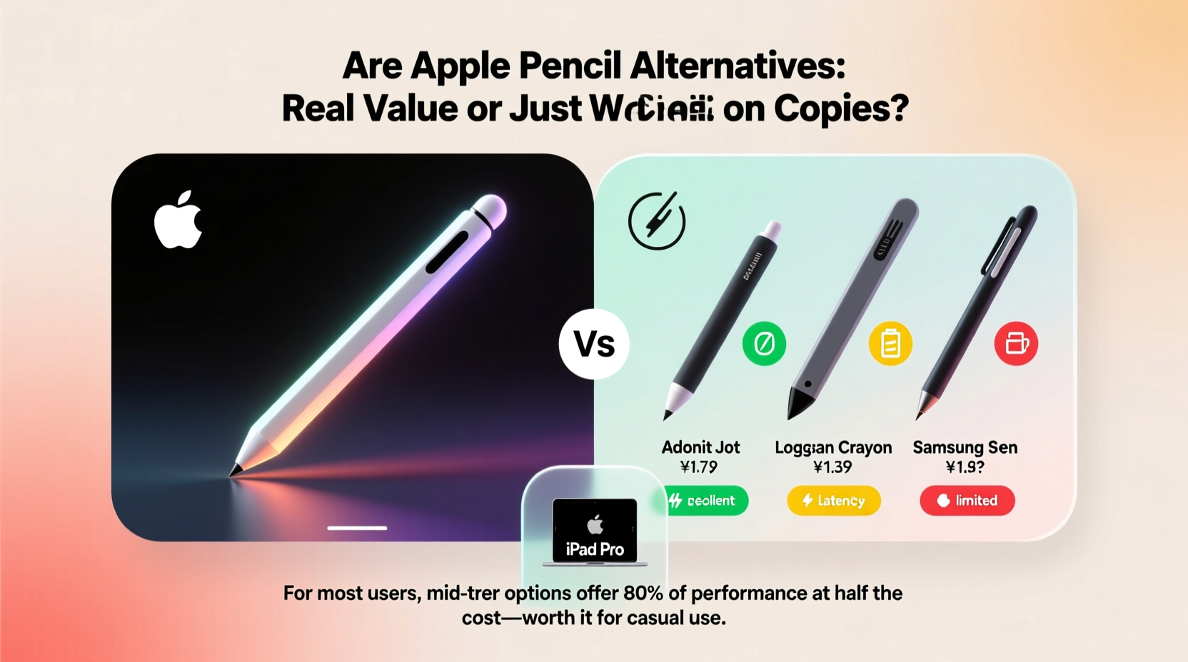 are apple pencil alternatives actually worth using with the ipad