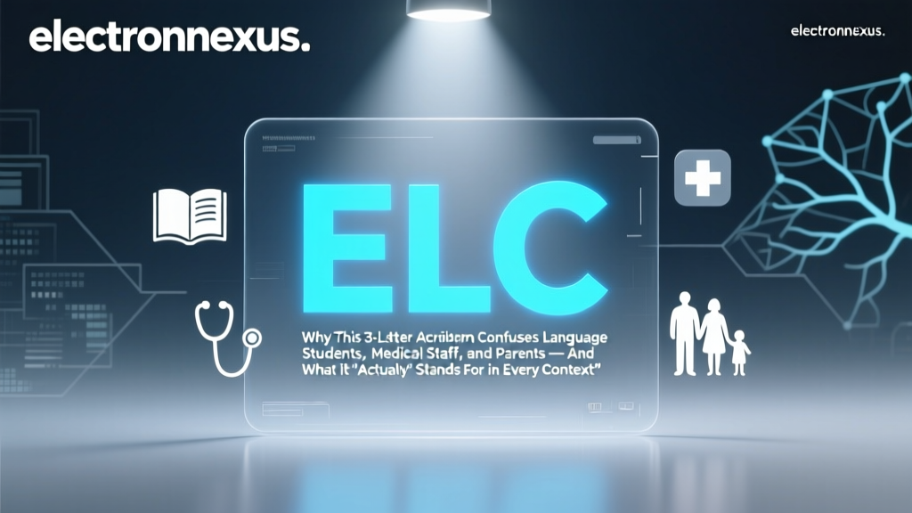 ELC Meaning Explained: Why This 3-Letter Acronym Confuses Language Students, Medical Staff, and Parents — And What It *Actually* Stands For in Every Context