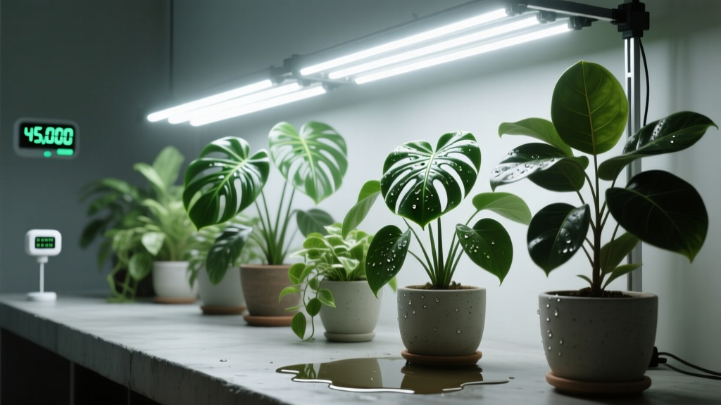 45,000 Lumens Indoor Plants: Adjust Watering Schedule