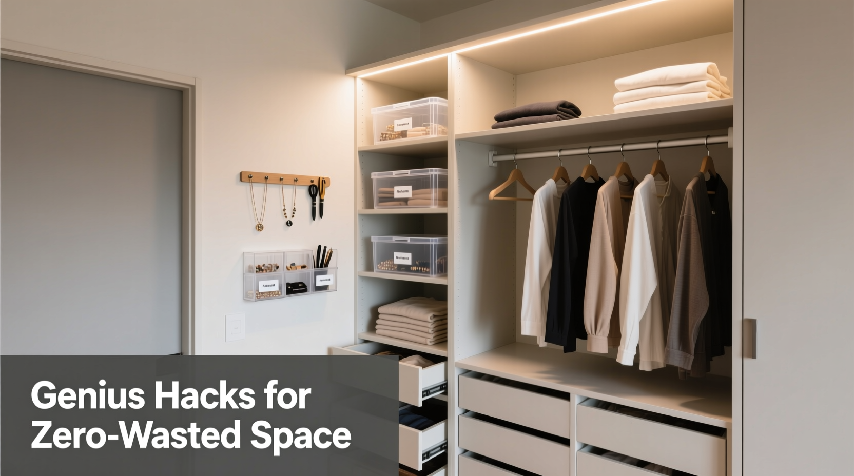 how to organize a tiny closet with zero wasted space genius hacks