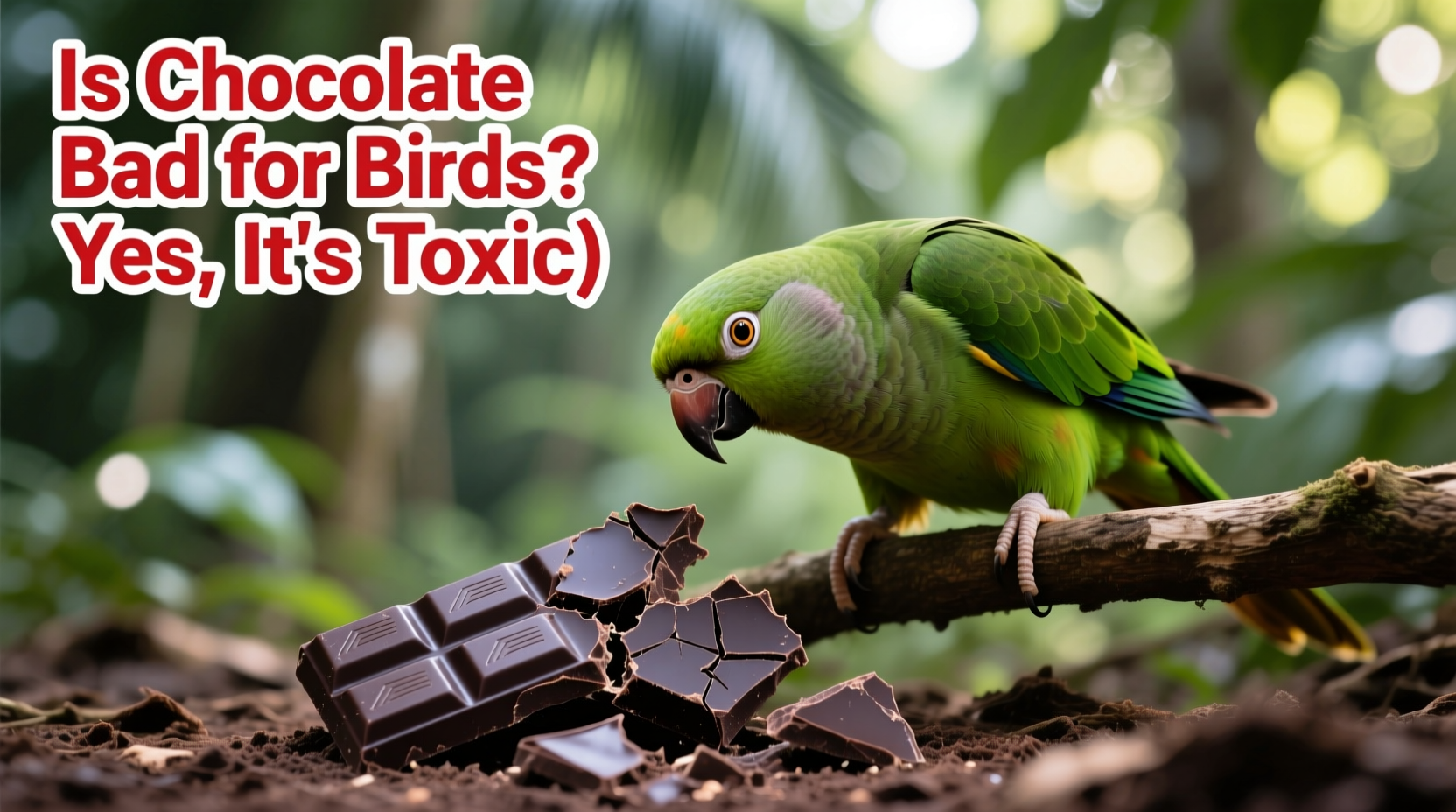 is chocolate bad for birds