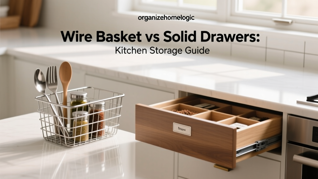 Wire Basket vs Solid Drawers: Kitchen Storage Guide