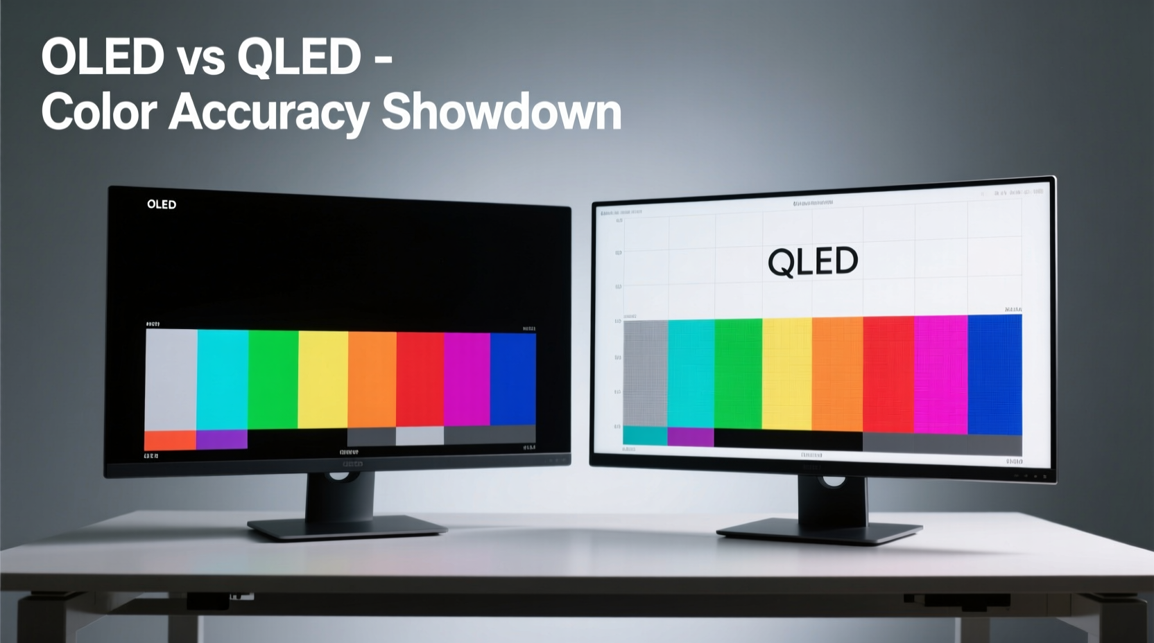 oled monitor vs qled for graphic designers which color accuracy wins