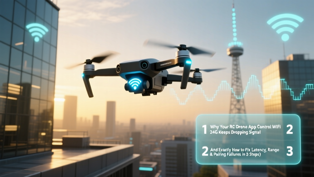 Why Your RC Drone App Control WiFi 24G Keeps Dropping Signal (And Exactly How to Fix Latency, Range & Pairing Failures in 3 Steps)