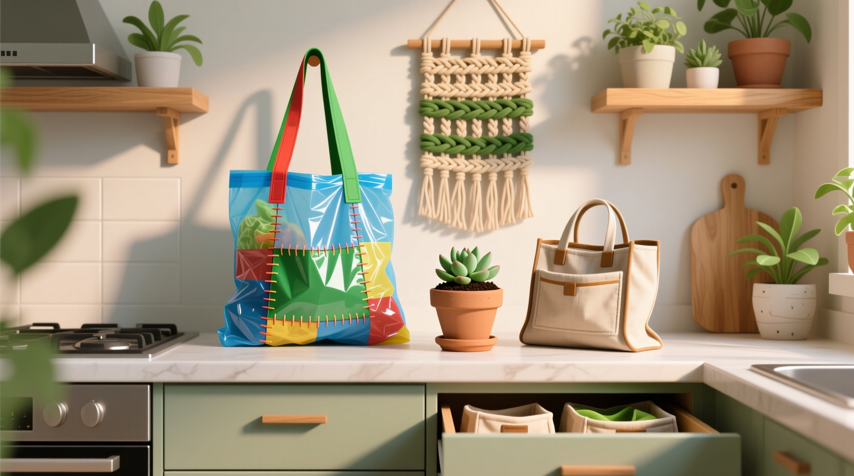 best way to reuse plastic grocery bags