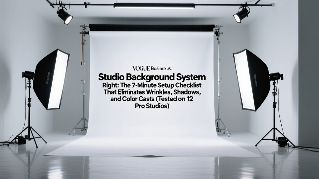 Studio Background System Right: The 7-Minute Setup Checklist That Eliminates Wrinkles, Shadows, and Color Casts (Tested on 12 Pro Studios)
