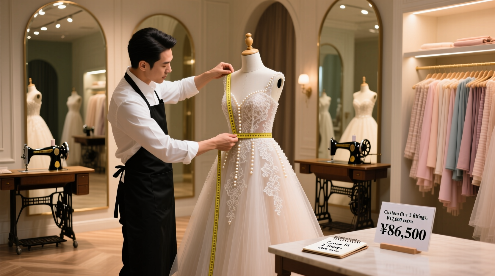 how much does it cost to tailor a wedding dress