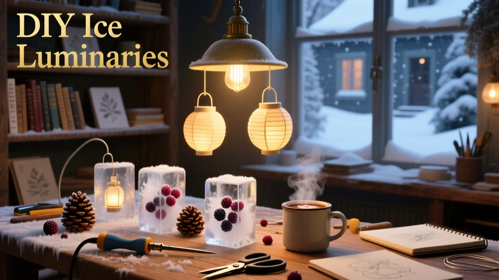 DIY Ice Luminaries for Winter Nights