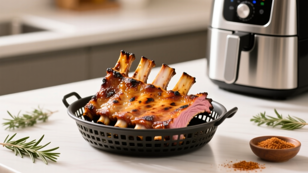 Keto Ribs in Air Fryer: Crispy, Tender & Low-Carb
