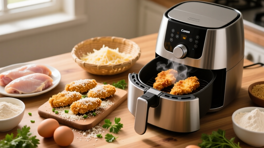 Air Fryer Chicken Tender Parmesan (Crispy & Juicy!)