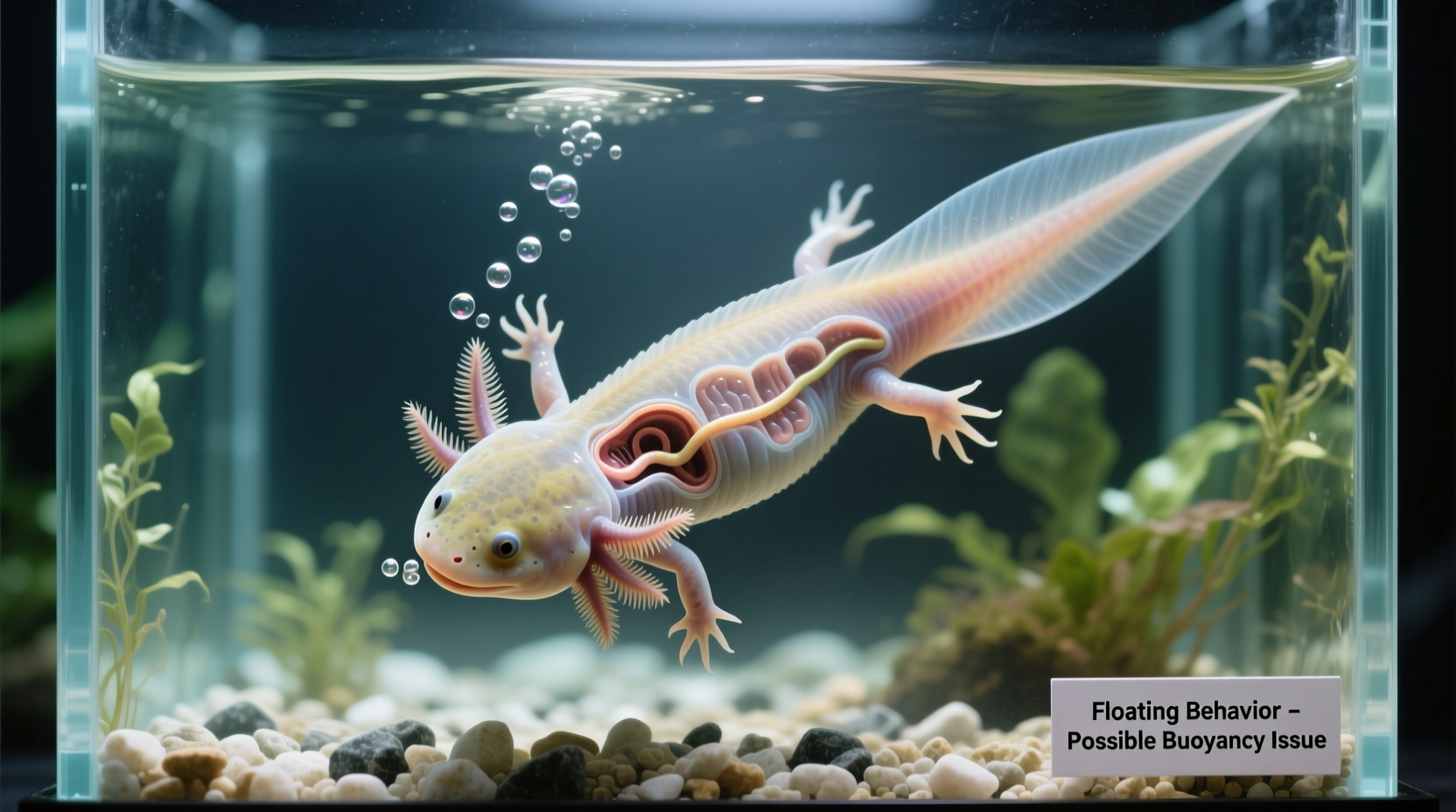 why does my axolotl float upside down digestion issues or buoyancy problems