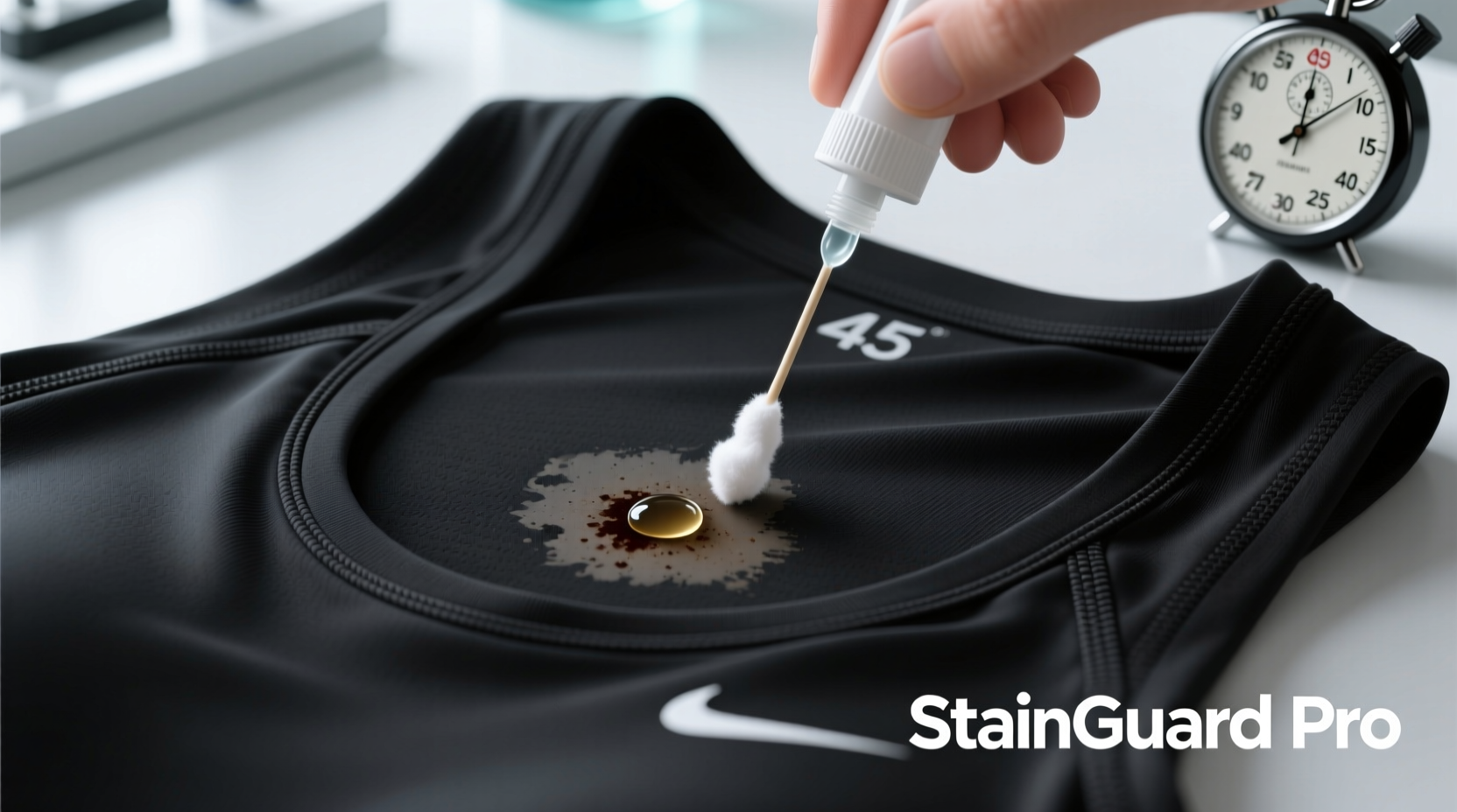 how to remove deodorant stains from black workout tops
