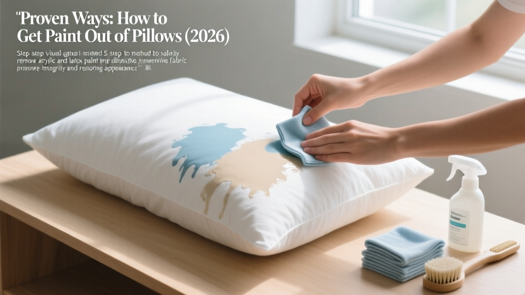 Proven Ways: How to Get Paint Out of Pillows (2026)
