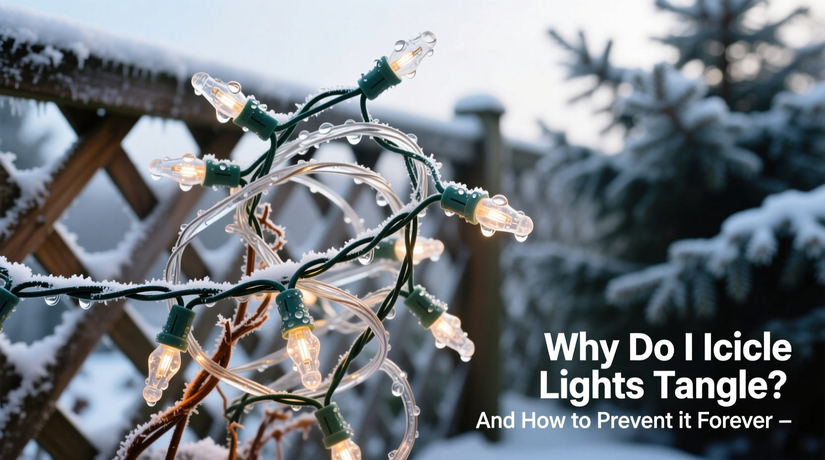 why do icicle lights tangle so easily and how to prevent it forever