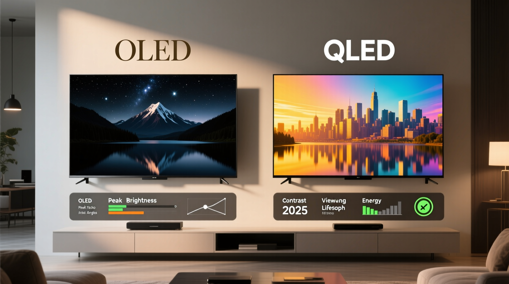 oled tvs vs qled which display tech offers better value in 2025