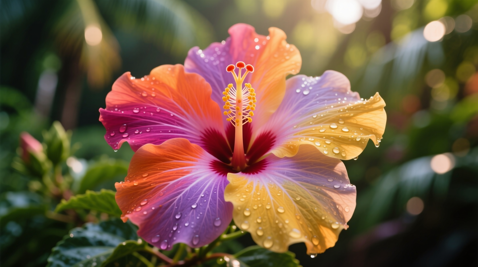 multicolor hibiscus