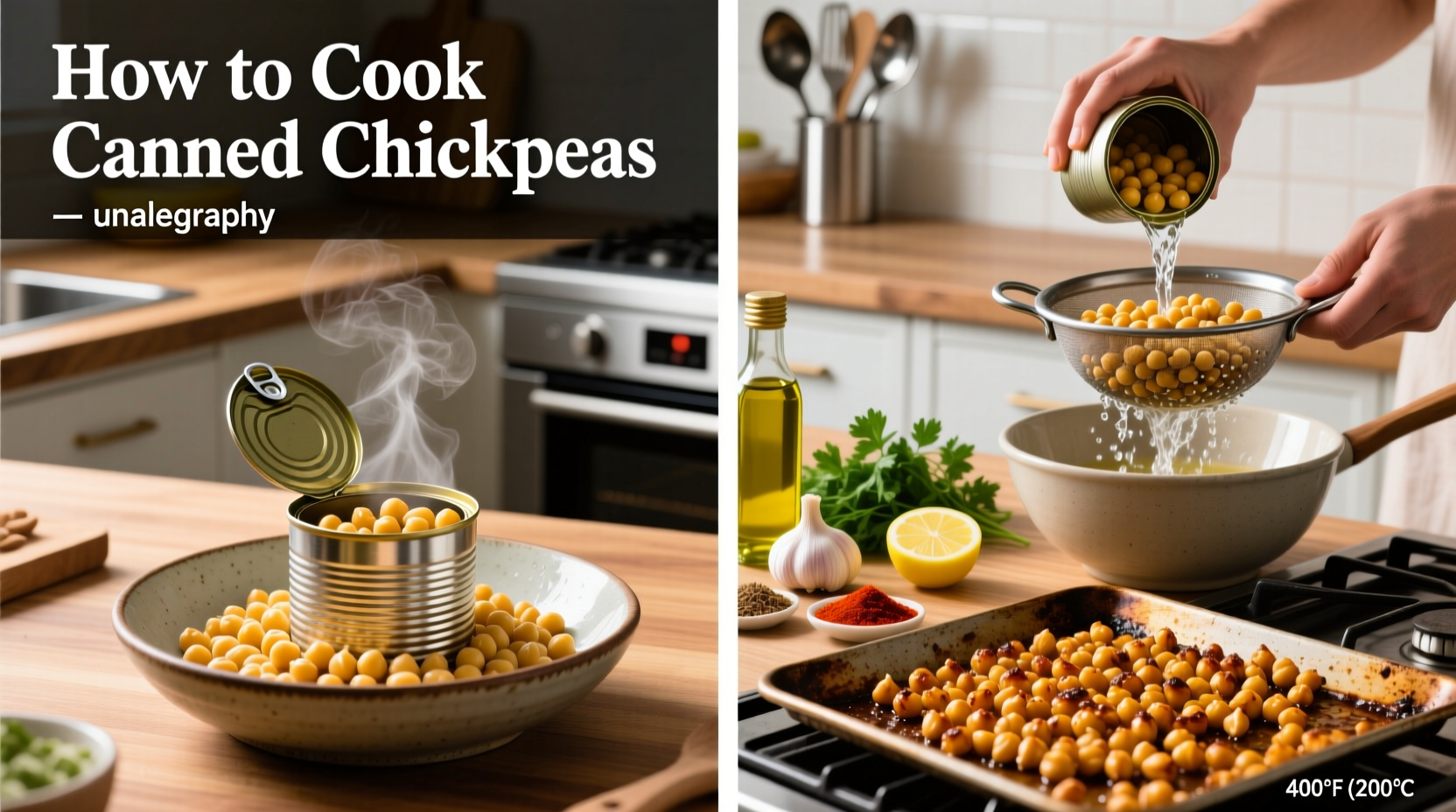how to cook canned chickpeas