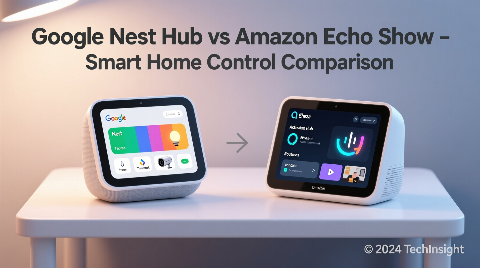 google nest hub vs amazon echo show which offers better smart home control