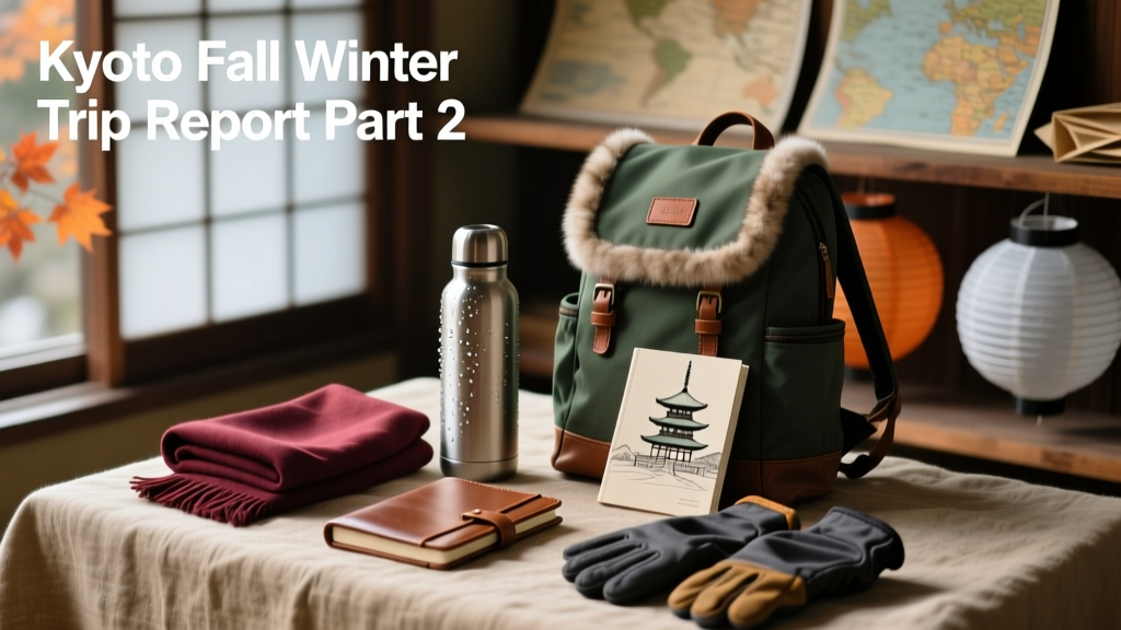Kyoto Fall Winter Trip Report Part 2: Gear Performance, Thermal Realities & Urban Mobility Tested