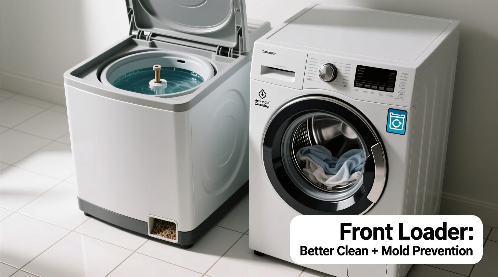 top loading washer vs front loader which one actually cleans clothes better without mold issues