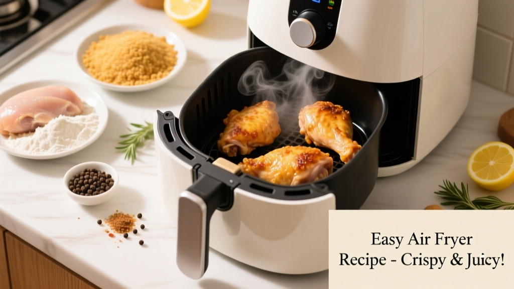Crispy Air Fryer Fried Chicken Breasts (Easy Recipe)