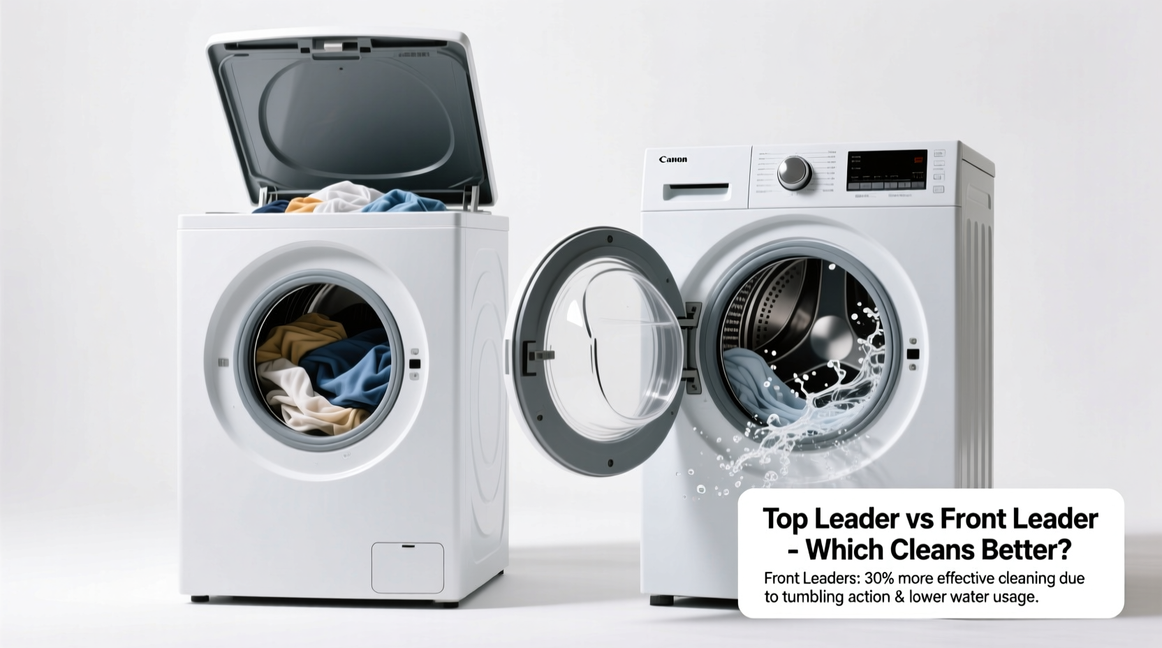 top loader vs front loader washing machine which actually cleans better