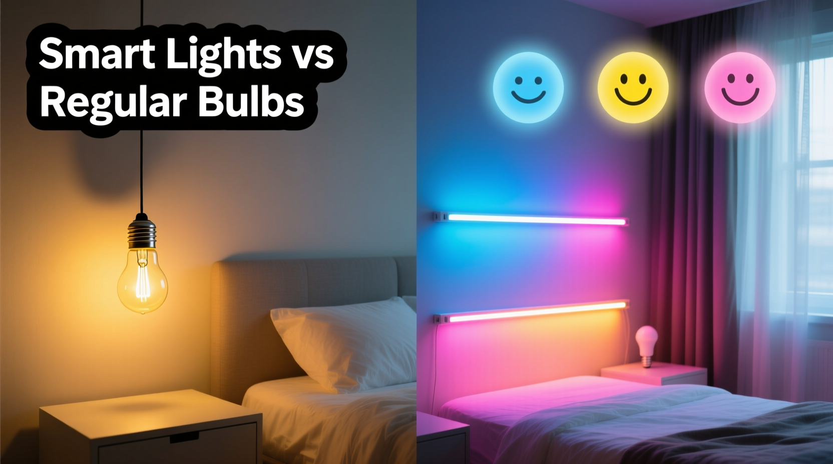 smart lights vs regular bulbs can color changing setups improve mood