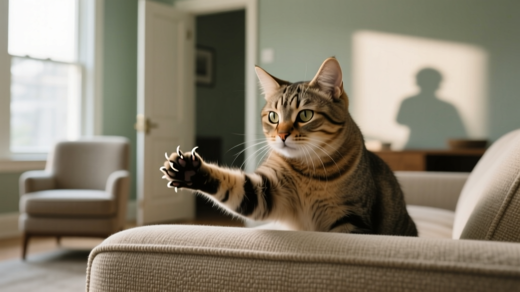 Why Your Cat Scratches the Couch When Guests Arrive (and...