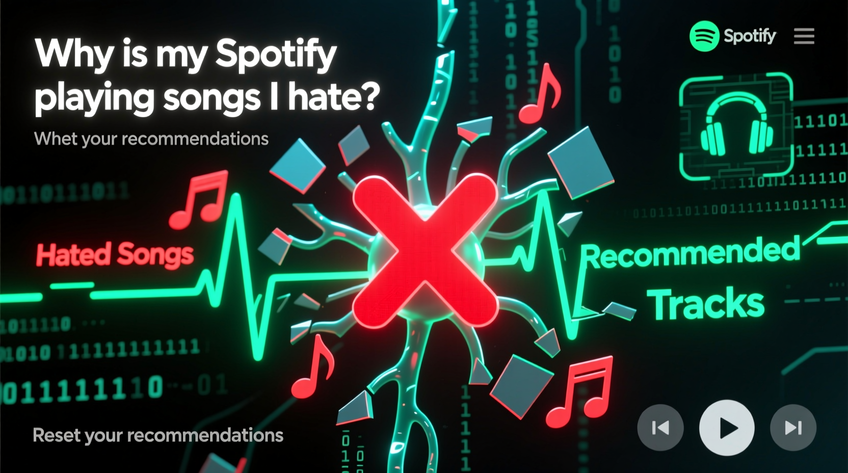 why is my spotify algorithm playing songs i hate resetting your recommendations