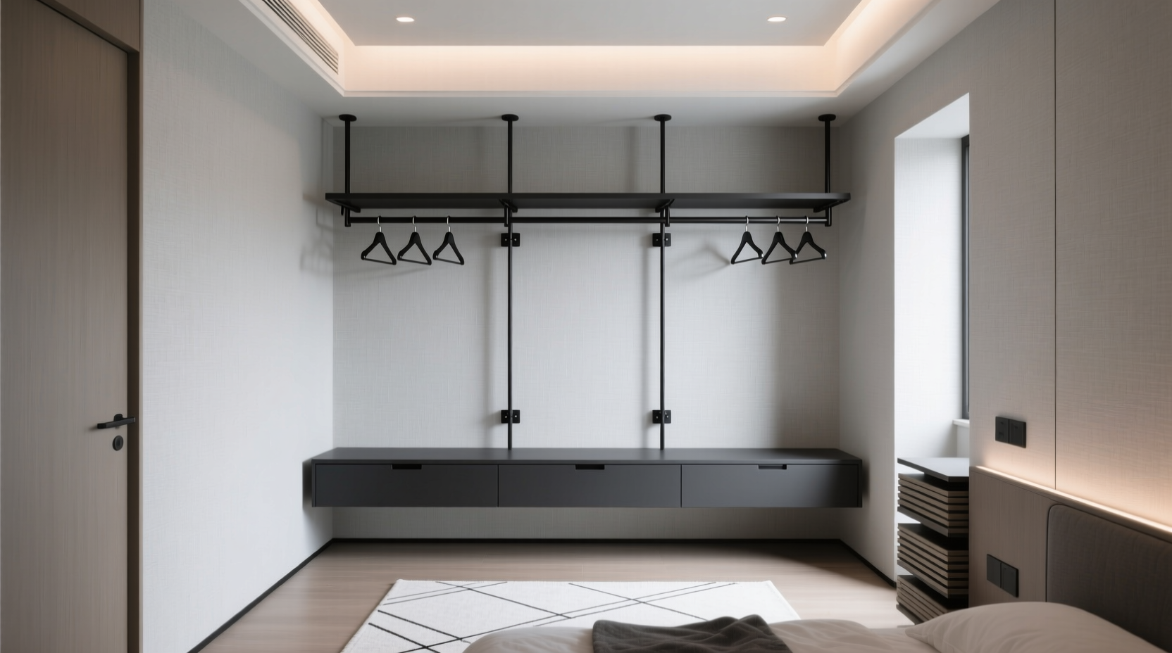 closet rod vs shelf stack floor space winner