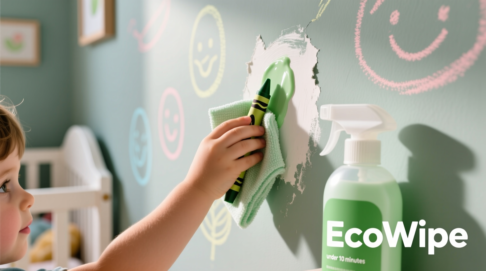 eco friendly crayon removal coconut oil trick
