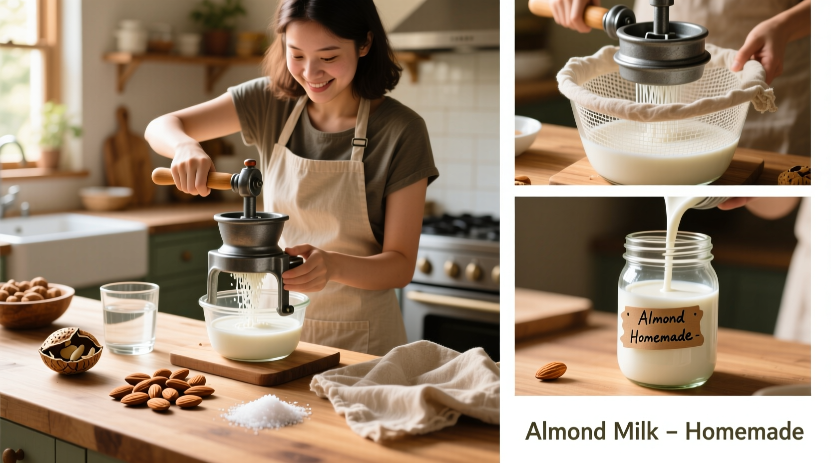 how to make plant based milk at home without a fancy blender