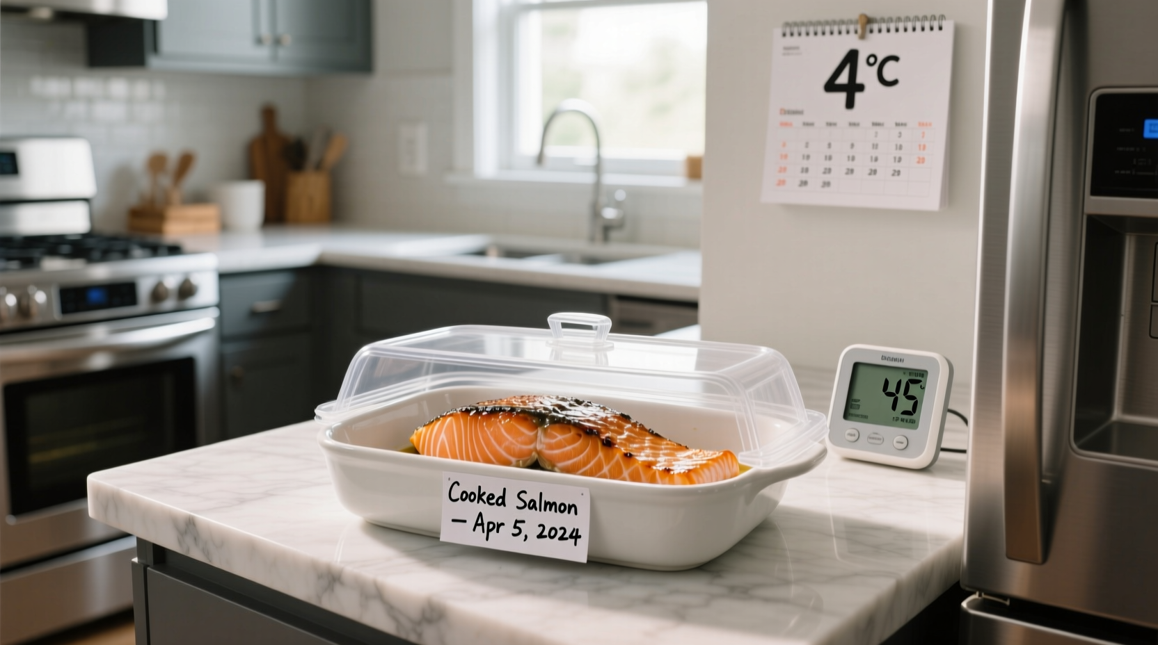 how long does cooked fish last in fridge