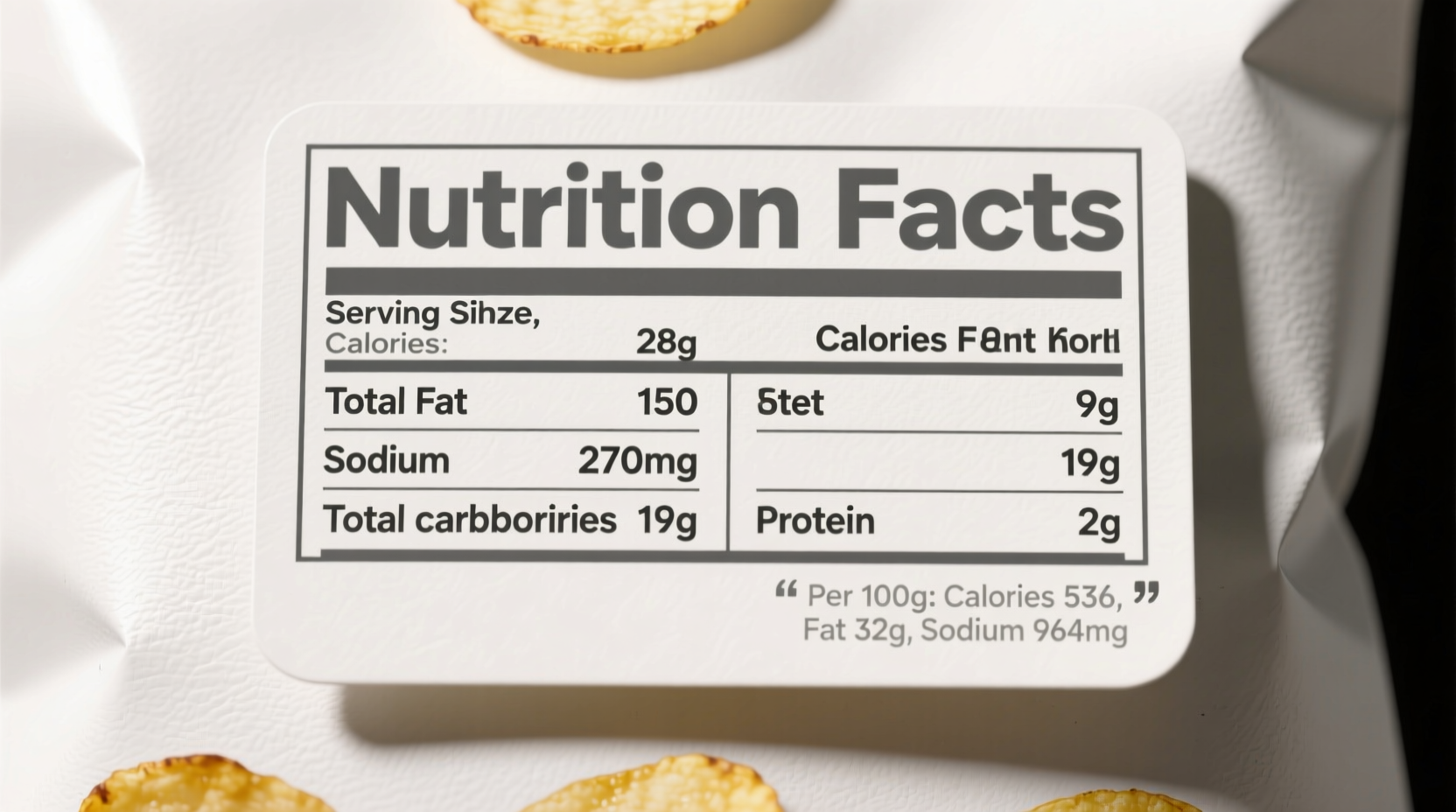 Potato Chip Nutrition Facts: Calorie & Sodium Breakdown