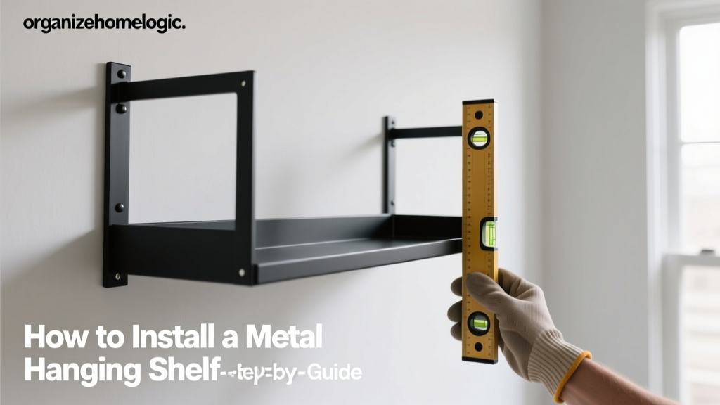 How to Install a Metal Hanging Shelf: Step-by-Step Guide