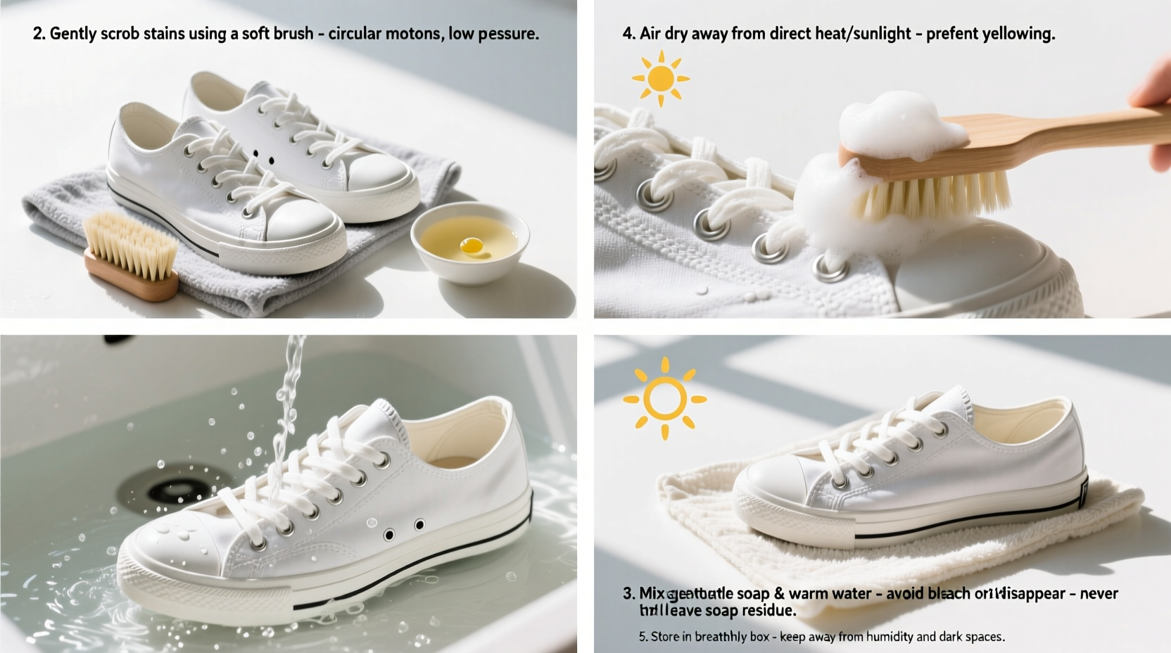 how to clean white canvas sneakers without yellowing them in 5 easy steps