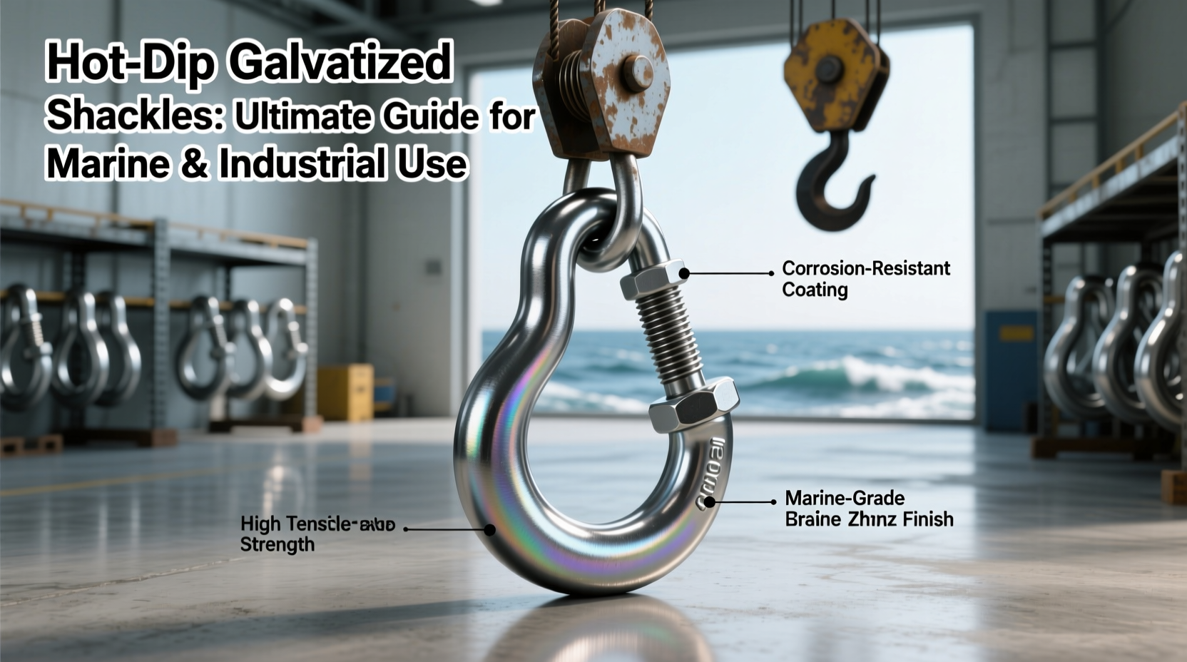 famous hot dip galvanized shackle