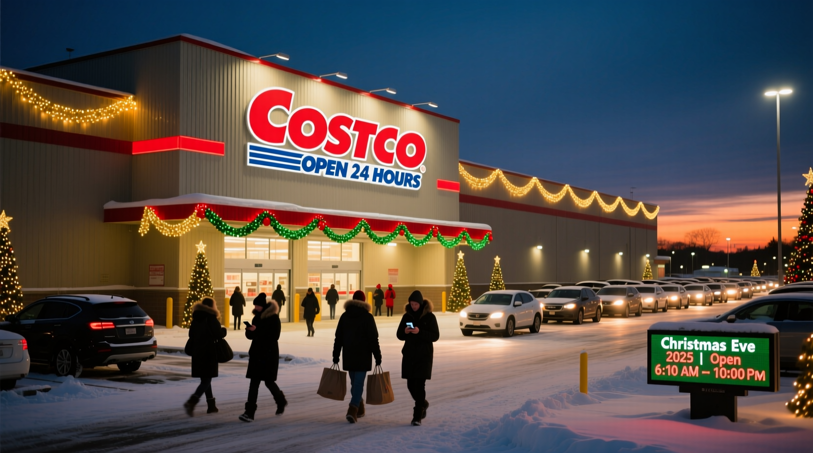 is costco open on christmas eve