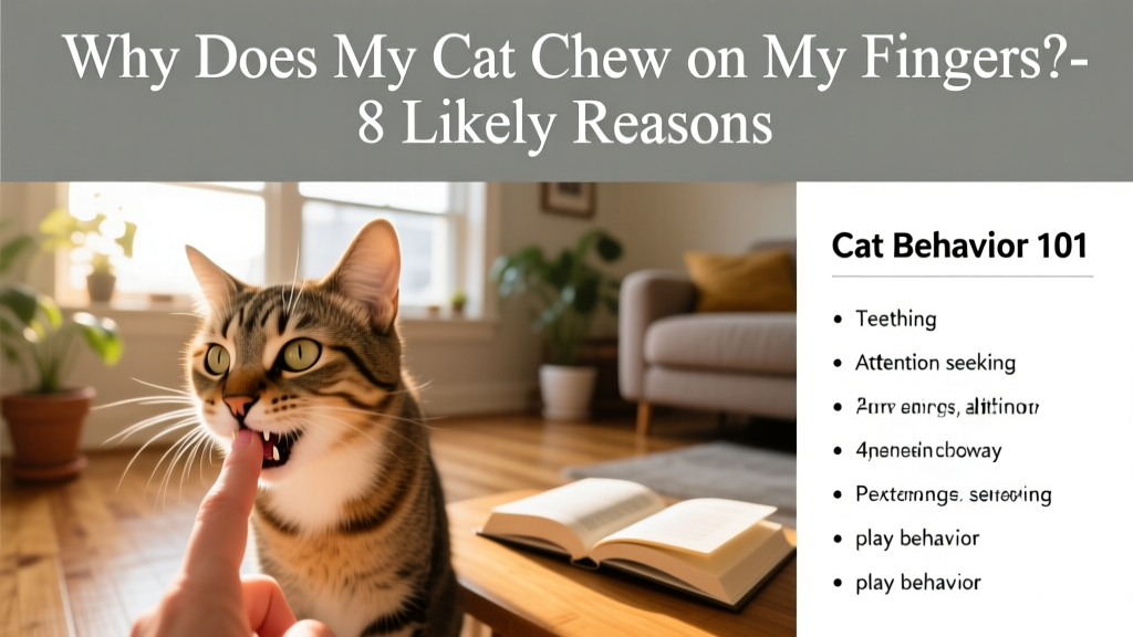 Why Does My Cat Chew on My Fingers? 8 Likely Reasons
