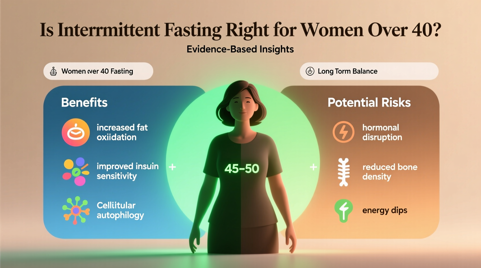 is intermittent fasting effective for women over 40 or does it backfire