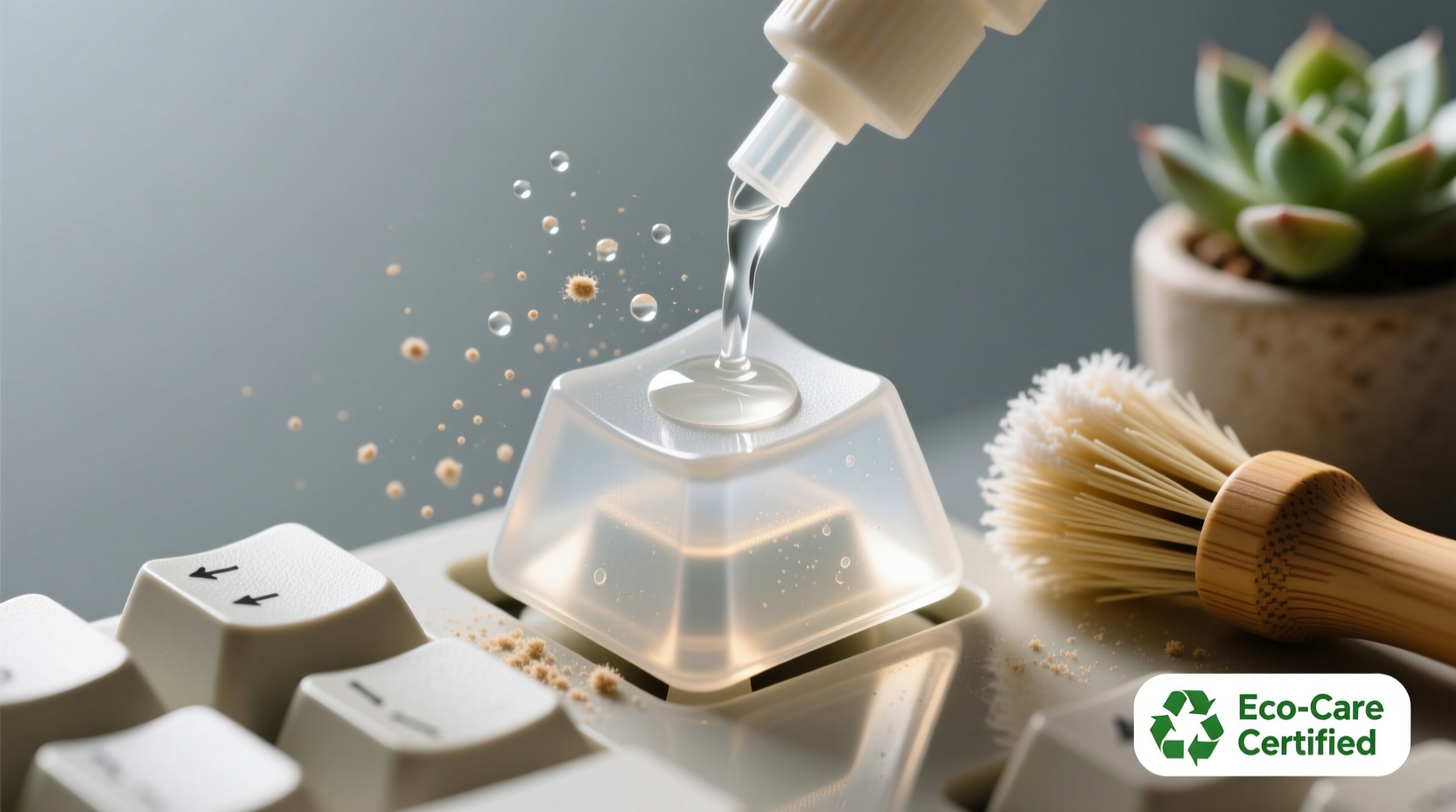 eco friendly cleaning tips for silicone keycaps