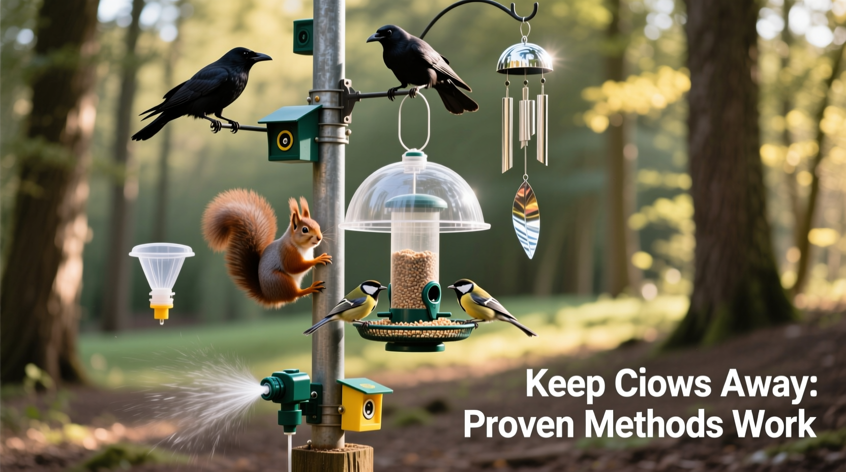 How to Keep Crows Away From Bird Feeders Effectively