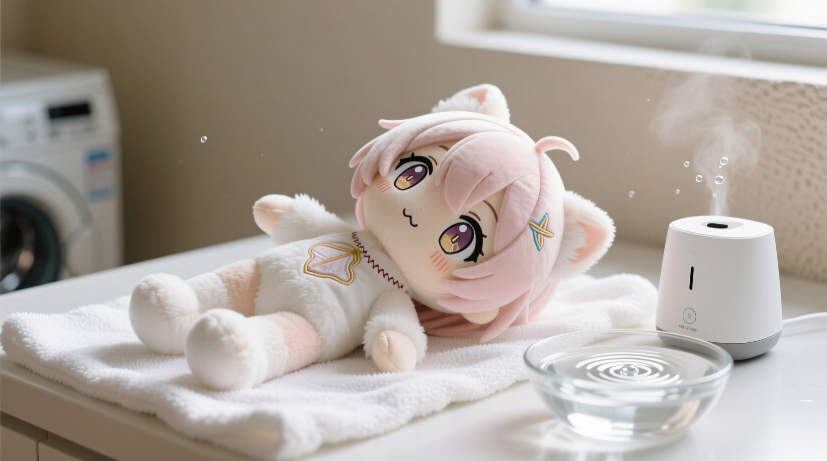 how to sanitize plush anime figurines after laundry