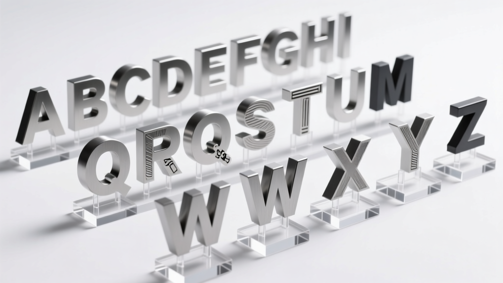 Customized Alphabets: Composition, Classification, and Industrial Applications