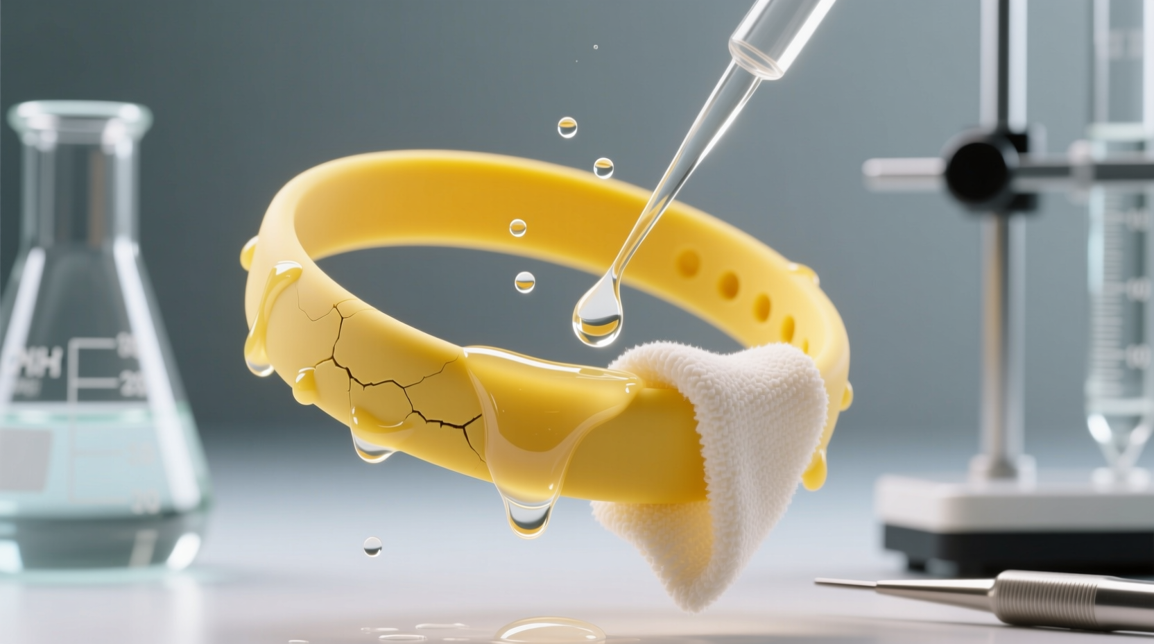 silicone wristband cleaning tips