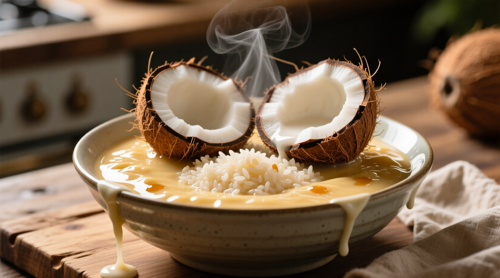 the secret ingredient coconut double cococut rice pudding