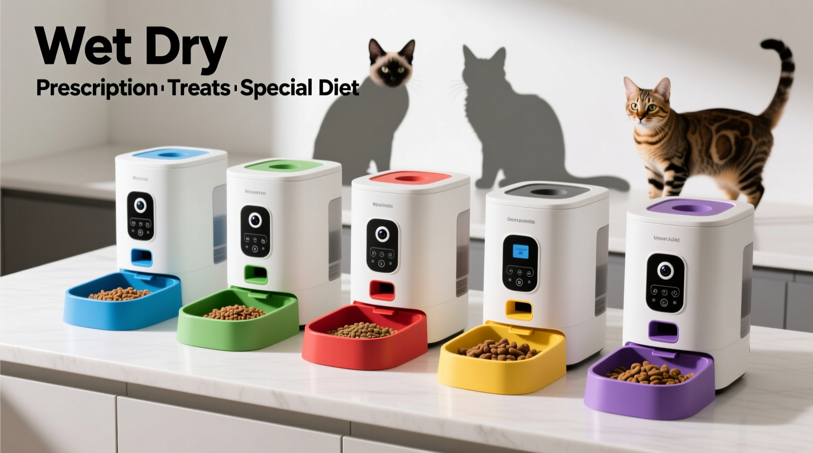 best automatic cat feeders for multi cat households with different diets