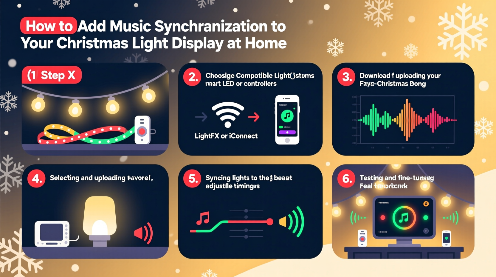 how to add music synchronization to your christmas light display at home